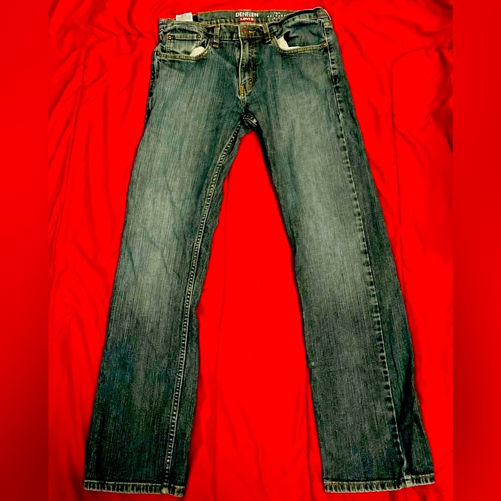 Levi's Denizen Relaxed Fit Blue Jeans Size 32W 32L